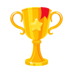 Winner's Gold Cup. First place prize. Champion reward attribute.