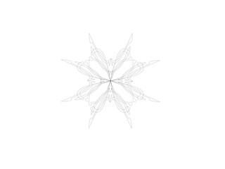 christmas snowflake isolated on white
