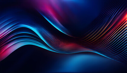 Abstract blue gradient technology background.