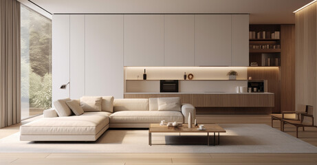 Minimalist Design: Simple, uncluttered spaces with neutral color palettes and clean lines