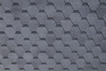 Shingles texture - close up view of asphalt roofing shingles