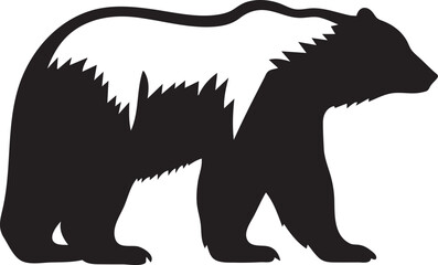 silhouette of a bear