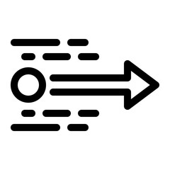acceleration line icon