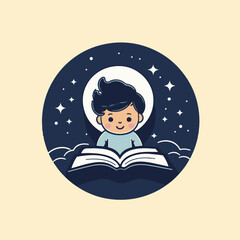 children book vector icon illustration
