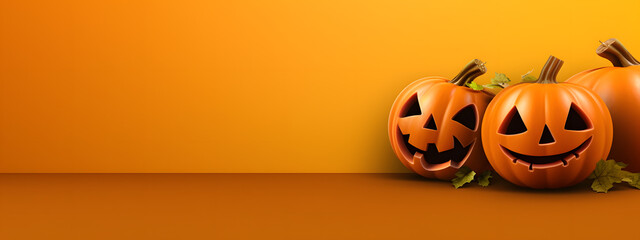 halloween background copyspace pumpkin