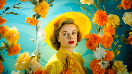 Portr&auml;t einer Frau. Generiert mit KI