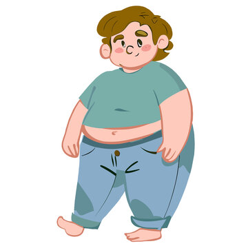 Fat Boy Cartoon.