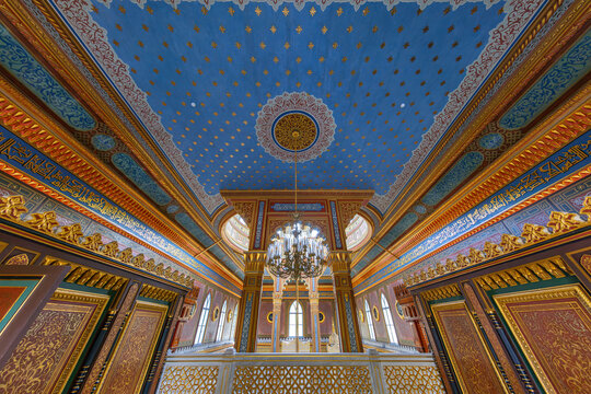 Yildiz Hamidiye Mosque built by Sultan Abdulhamid II, 1885 in Besiktas, (Turkish Yildiz Hamidiye Camisi, Besiktas, istanbul)