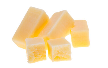 aged cheese isolated