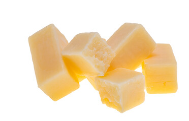 aged cheese isolated