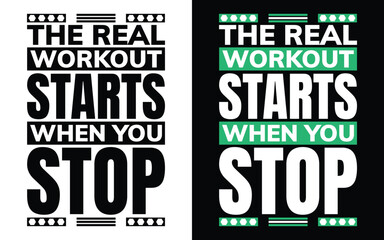 the real workout starts when you stop
