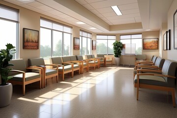 Fototapeta premium Waiting room in medical office interior