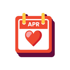 date love April icon