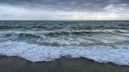 stormy sea and sky