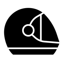 Helmet Vector Icon Design Illustration