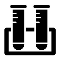 Test Tubes Vector Icon Design Illustration