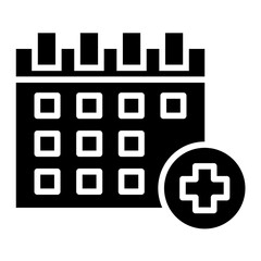 Obraz premium Calendar Vector Icon Design Illustration