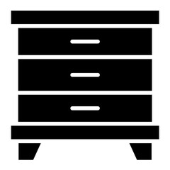 Cabinet Vector Icon Design Illustration
