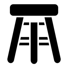 Bar Stool Vector Icon Design Illustration