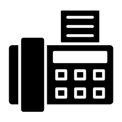 Fax Machine Vector Icon Design Illustration