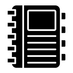 Fototapeta premium Diary Vector Icon Design Illustration