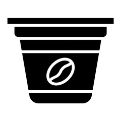 Coffee Capsule Vector Icon Design Illustration