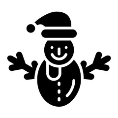 Snowman Vector Icon Design Illustration