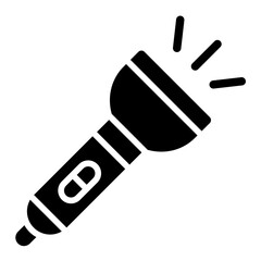 Flashlight Vector Icon Design Illustration