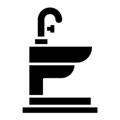 Obraz premium Bidet Vector Icon Design Illustration