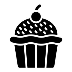 Cupcake Vector Icon Design Illustration
