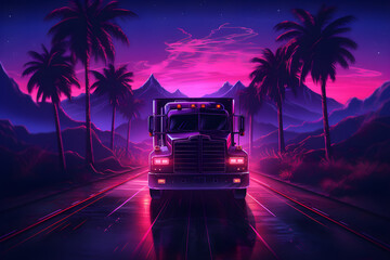truck in the night