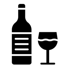 Champagne Vector Icon Design Illustration