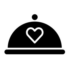 Romantic Dinner Vector Icon Design Illustration