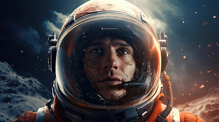 lonely astronaut in time of changes