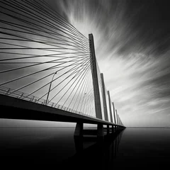 Fotobehang bridge at night © Rafa