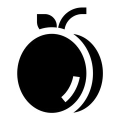 Apricot Vector Icon Design Illustration