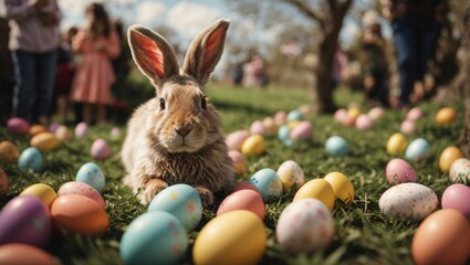 Eiersuche zu Ostern, gen AI
