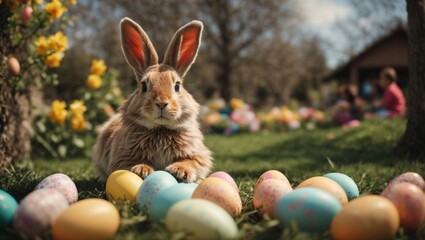 Eiersuche zu Ostern, gen AI