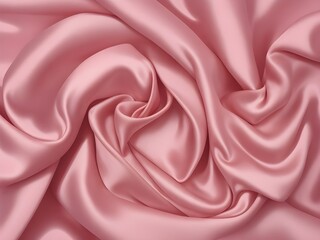 Close-Up of Flowing Pink Silk with Large Center: Elegance
