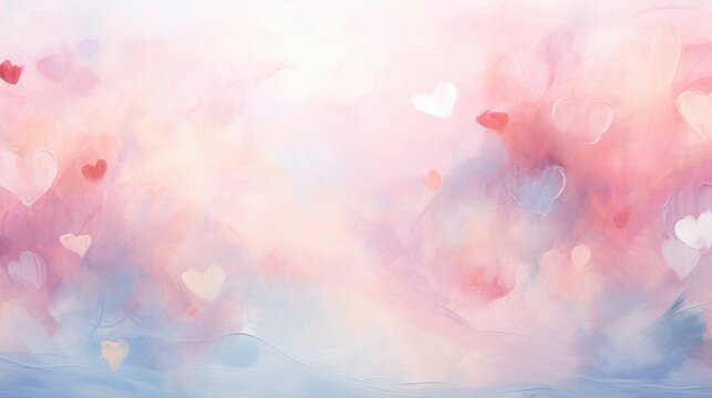 Cute baackground of hearts  for valentine's day 