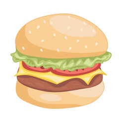 Burger Illustration 