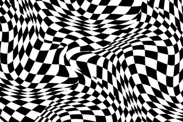 Obraz premium Abstract checkered pattern seamless movement background