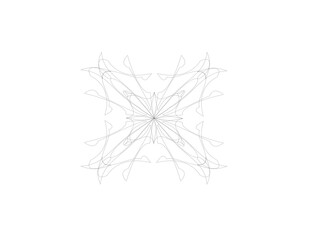 Obraz premium christmas snowflake isolated on white background