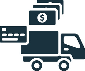 Payment method icon. Monochrome simple sign from logistics collection. Payment method icon for logo, templates, web design and infographics.