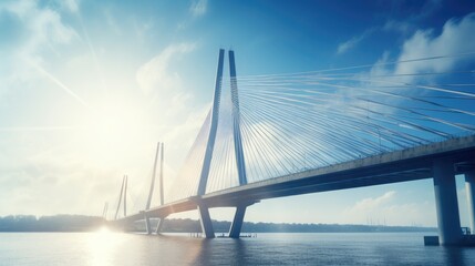 Obraz premium bridge over the river