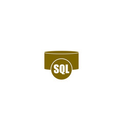 SQL icon isolated on transparent background