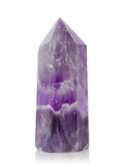 Amethyst Crystal mineral stone in shape of tower - 647595038