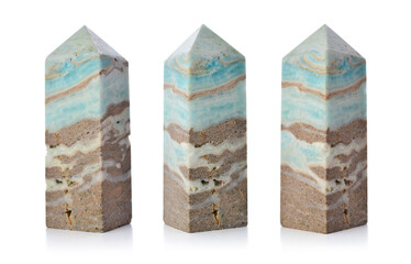 Blue and Brown Patern Aragonite