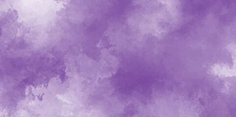 Violet ink and watercolor textures on white paper background. Paint leaks and ombre effects.old grunge purple texture for wallpaper,banner,painting,cover,decoration and design.