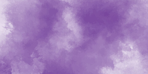 Violet ink and watercolor textures on white paper background. Paint leaks and ombre effects.old grunge purple texture for wallpaper,banner,painting,cover,decoration and design.